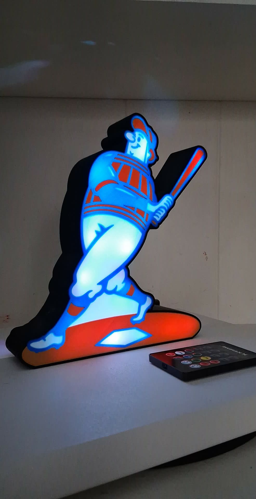 Brewers Barrelman LED light box – custom 3D printed – Lit Layer Creations